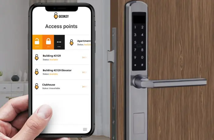 Geokey Mobile Access Control Phone App